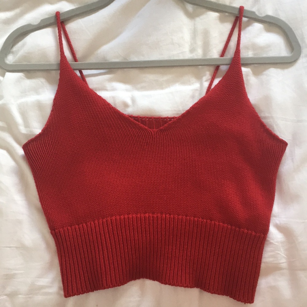 Brandy Melville red tank top